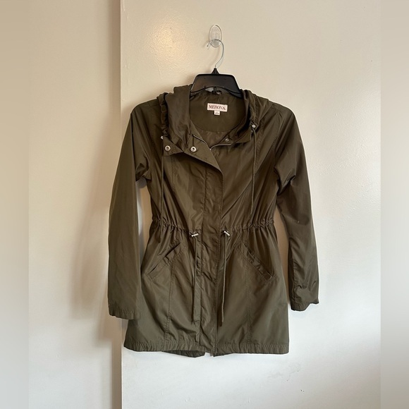 Merona Jackets & Blazers - Merona Khaki Utility Jacket with Hood